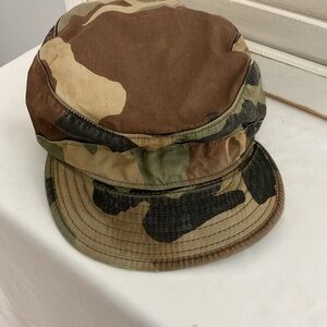 Military Woodland Camouflage Cap Size 7 3/8